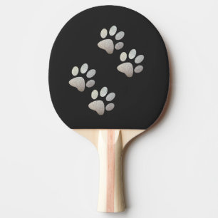 Pala De Ping Pong Perro de los amigos de la pasta de plata