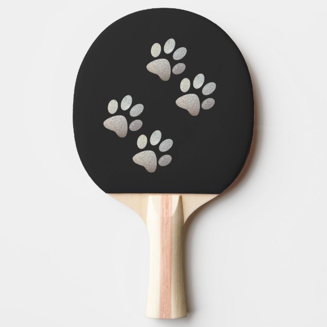 Pala De Ping Pong Perro de los amigos de la pasta de plata (Anverso)