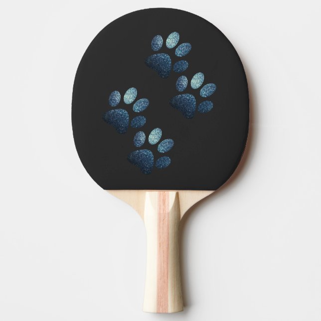 Pala De Ping Pong Perro de los amigos gordo azul oscuro (Anverso)