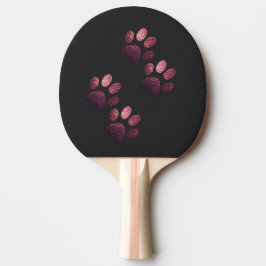 Pala De Ping Pong Perro de los amigos gordo rojo oscuro