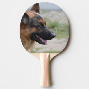 Pala De Ping Pong Perro de pastor alemán dulce