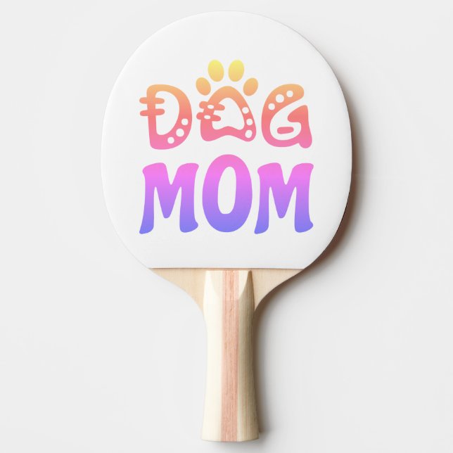 Pala De Ping Pong Perro Mamá (Anverso)