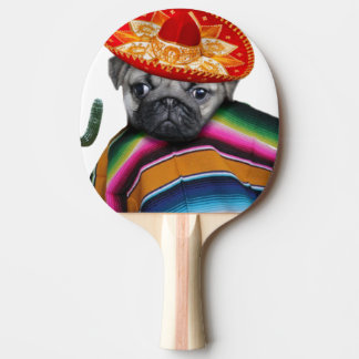 Pala De Ping Pong Perro mexicano del barro amasado