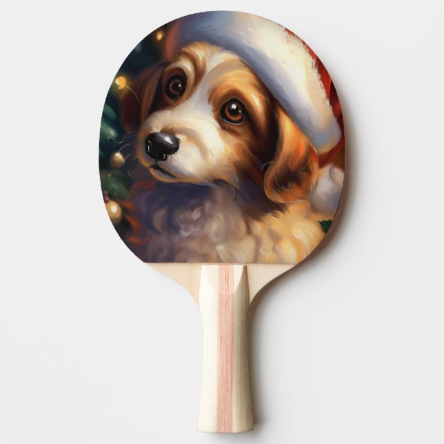 Pala De Ping Pong Perro navidad (2) (Anverso)