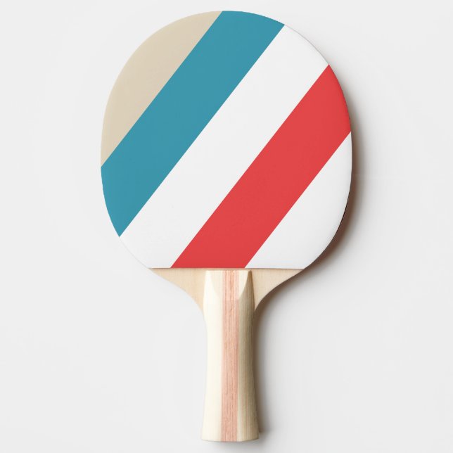 Pala De Ping Pong Perseguidor de Nubes Rayado Audaz (Anverso)