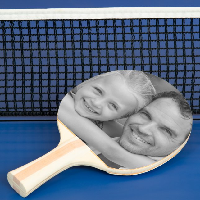 Pala De Ping Pong Personalisierter Foto Tischtennisschläger SW (in situ)
