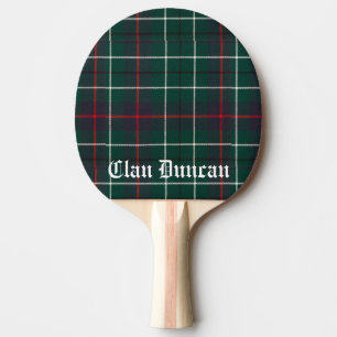 Pala De Ping Pong Personalizable Clan Duncan Tartan