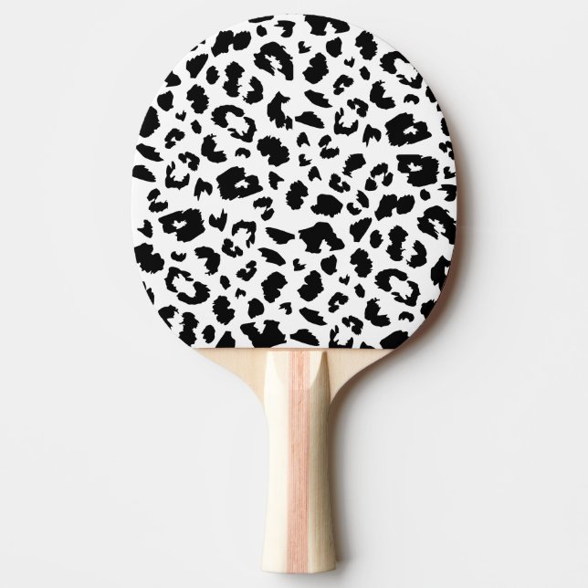 Pala De Ping Pong Personalizable leopardo impreso (Anverso)