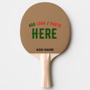 PALA DE PING PONG PERSONALIZABLE MODERNO ELEGANTE BROWN VERIFICADO M
