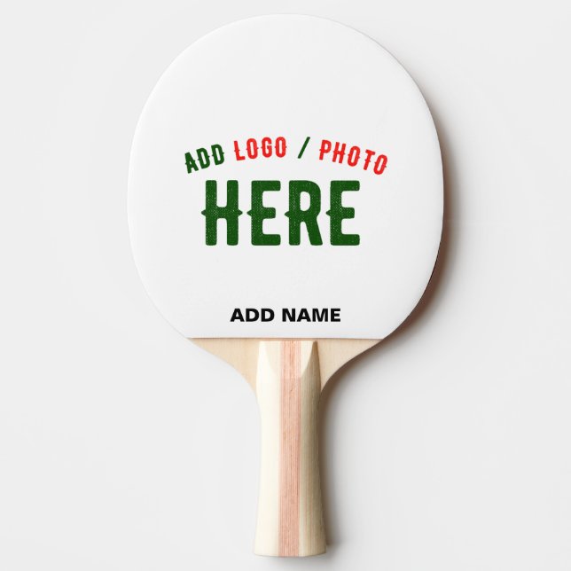 PALA DE PING PONG PERSONALIZABLE MODERNO ESTILO BLANCO VERIFICADO MA (Anverso)