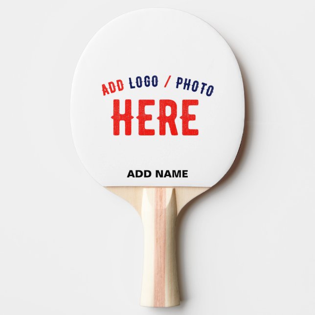 PALA DE PING PONG PERSONALIZABLE MODERNO ESTILO BLANCO VERIFICADO MA (Anverso)
