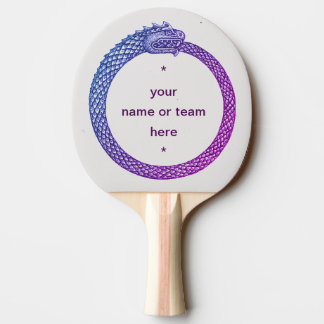 Pala De Ping Pong Personalizable Paddle, DIOS DE DOS lados, azul