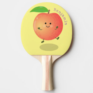 Pala De Ping Pong Personalizado amarillo de melocotón alegre
