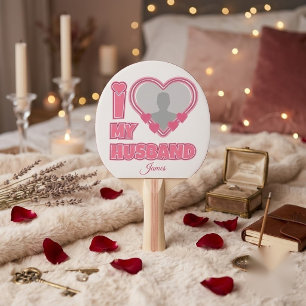 Pala De Ping Pong Personalizado Amo a mi esposo – Agregar foto y nom