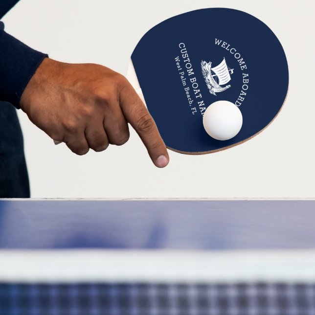 Pala De Ping Pong Personalizado Capitán Barco Náutico Armada (in situ)