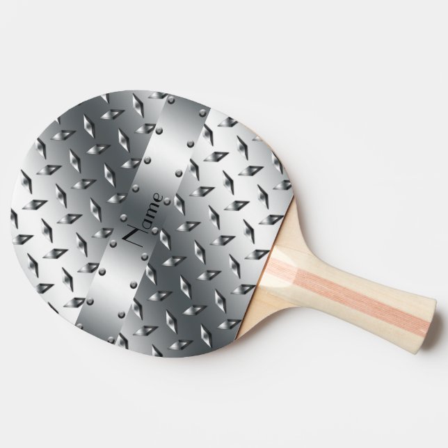 Pala De Ping Pong Personalizado con su nombre acero de chapa de diam (Lateral)