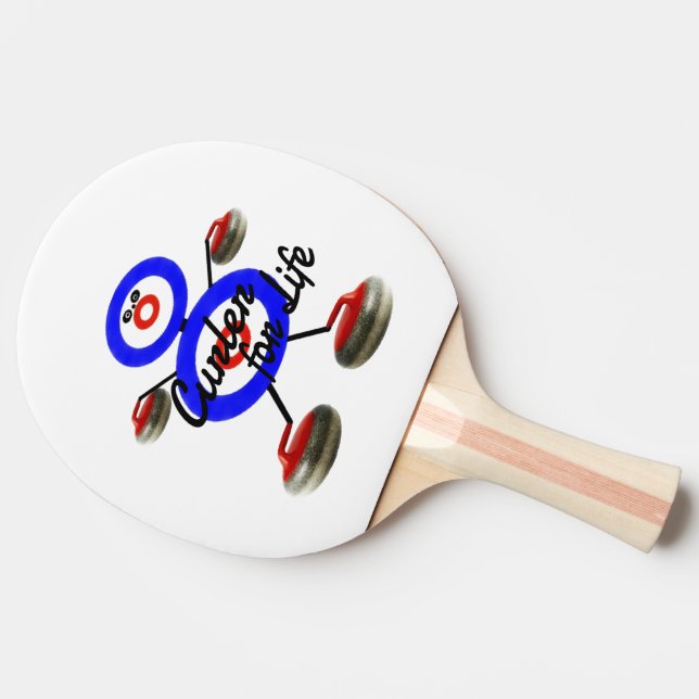 Pala De Ping Pong Personalizado Curler for Life Curling (Lateral)