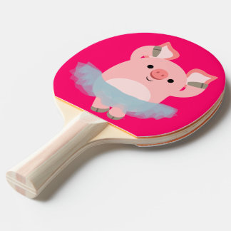 Pala De Ping Pong Personalizado Cute Ballerina Pig Ping Pong Paddle