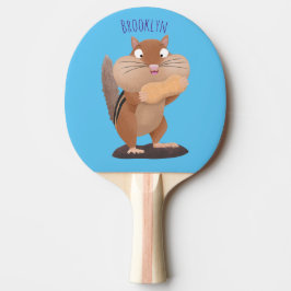 Pala De Ping Pong Personalizado de chipmunk de grandes mejillas grac
