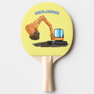Pala De Ping Pong Personalizado de excavadora de naranja cúpula