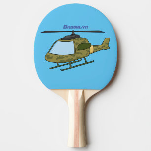 Pala De Ping Pong Personalizado de helicópteros de camoflage del ejé
