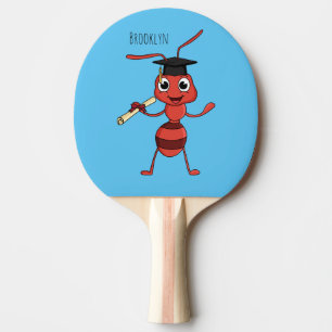 Pala De Ping Pong Personalizado de hormiga roja feliz