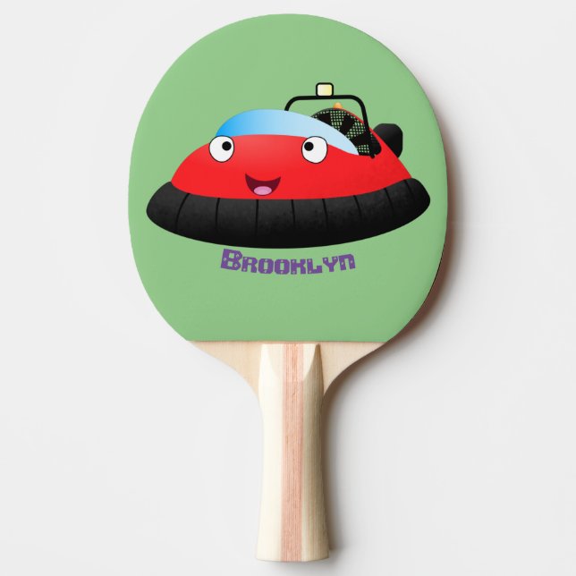 Pala De Ping Pong Personalizado de jornalero alegre rojo (Anverso)