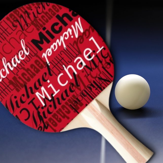 Pala De Ping Pong personalizado de nombre del jugador de tenis de me (Subido por el creador)