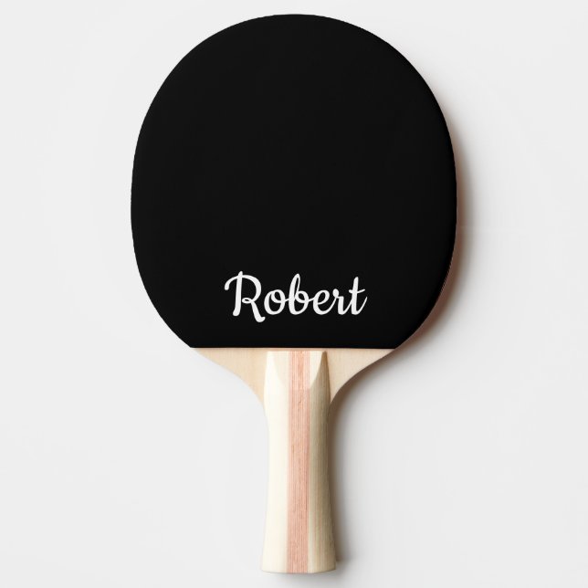 Pala De Ping Pong Personalizado de nombres personales rojos (Anverso)