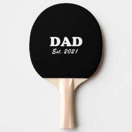 Pala De Ping Pong Personalizado de papá Fecha establecida blanco neg