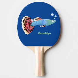 Pala De Ping Pong Personalizado de peces tropicales adormilados