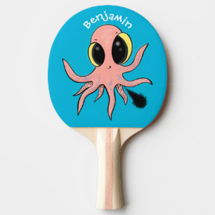Pala De Ping Pong Personalizado de pulpo para bebés, dulce y descara
