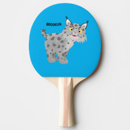 Pala De Ping Pong Personalizado del lince del bobcat medio