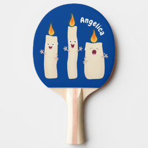Pala De Ping Pong Personalizado del trío de velas de canto lindo