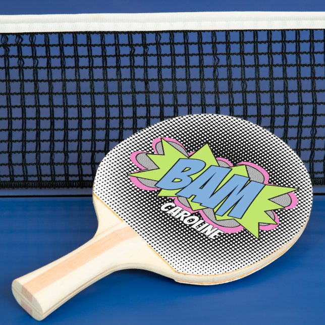 Pala De Ping Pong Personalizado Diversión Viejo libro de historietas (in situ)