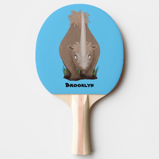 Pala De Ping Pong Personalizado elasmotherium rinoceronte (Anverso)