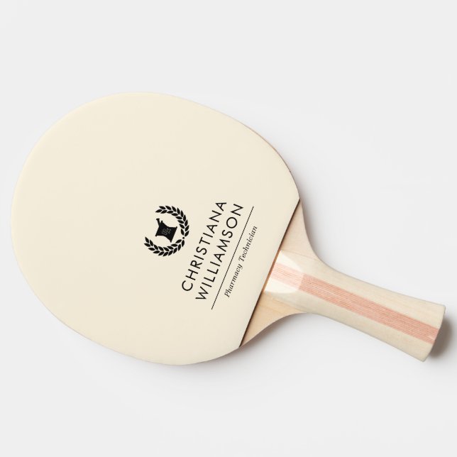 Pala De Ping Pong Personalizado Elegante Farmacia Farmacéutica Perso (Lateral)