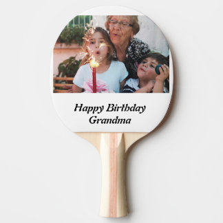 Pala De Ping Pong Personalizado Feliz cumpleaños foto de la abuela