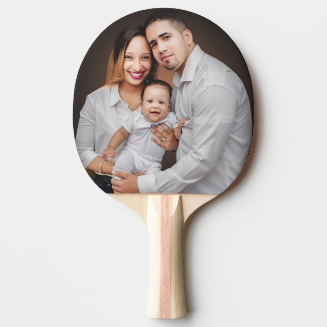 Pala De Ping Pong Personalizado fotográfico familiar personalizado (Anverso)