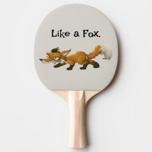Pala De Ping Pong Personalizado Fox inteligente - Diseño "Como un Fo