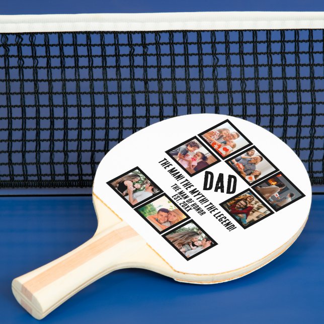 Pala De Ping Pong Personalizado Funny Padres Día de papá Regalo 8 Co (in situ)