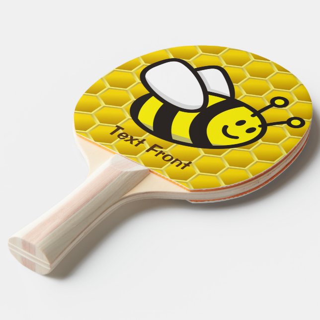 Pala De Ping Pong Personalizado Honeybee (Ángulo frontal)
