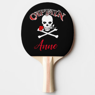 Pala De Ping Pong Personalizado Jolly Roger (Rosa) Ping Pong Paddle