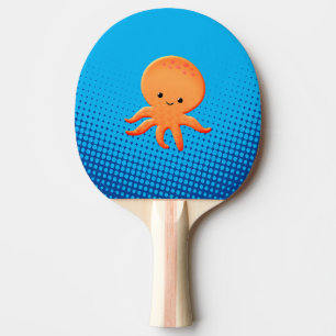 Pala De Ping Pong Personalizado lindo bebé octopus océano azul