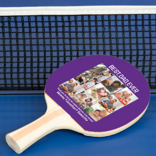 Pala De Ping Pong Personalizado Mejor Papá Nunca Padres Día 9 Collag