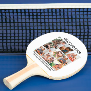 Pala De Ping Pong Personalizado Mejor Papá Nunca Padres Día 9 Collag