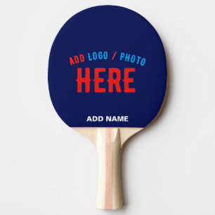 PALA DE PING PONG PERSONALIZADO MODERNO ELEGANTE NAVY AZUL VERIFICAD
