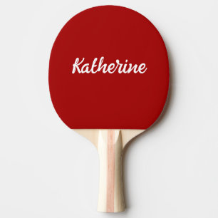 Pala De Ping Pong Personalizado Monograma Nombre Candy oscuro Manzan