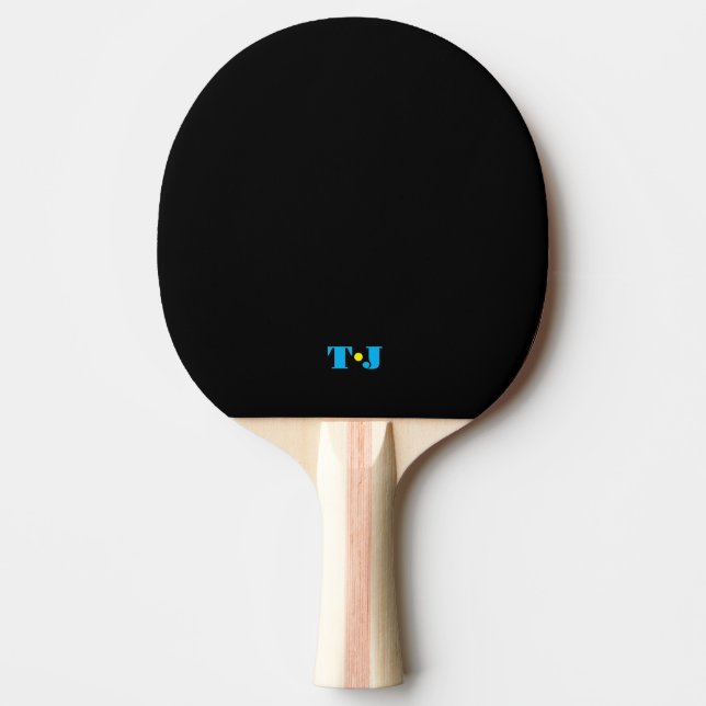Pala De Ping Pong Personalizado negro  (Anverso)