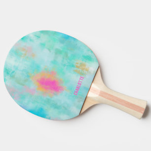 Pala De Ping Pong Personalizado Ocean Joyride Azul Turquesa